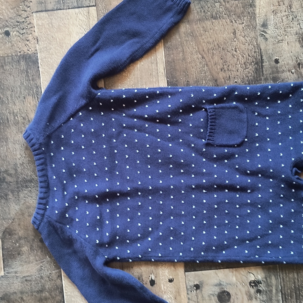 Janie And Jack Hedgehog Blue Faire Isle Knit Jumpsuit Romper Sz 12 -18 Months - Picture 10 of 12